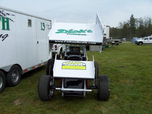 Front of Colton Heath 360 Sprint Car