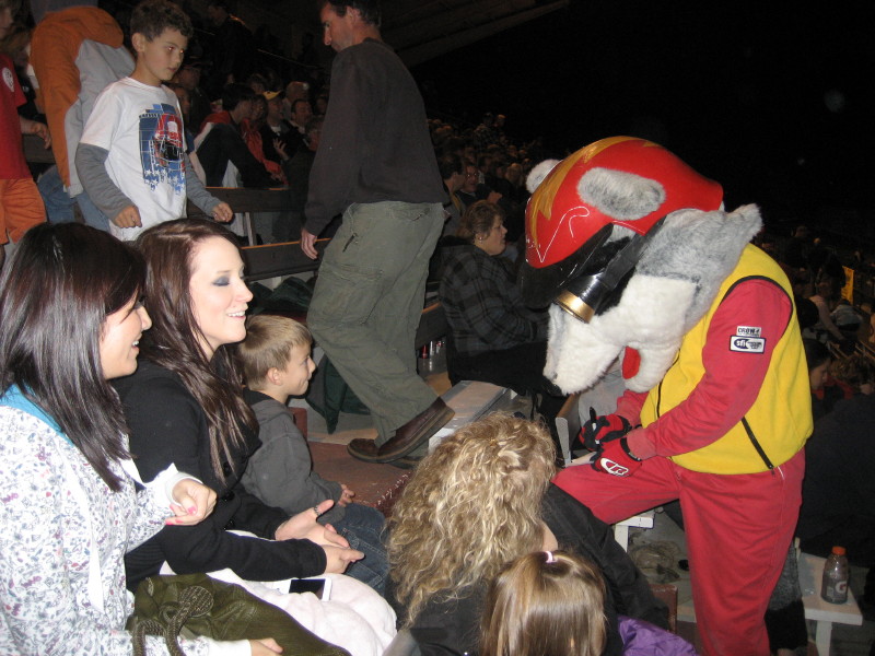 Racey Signing An Autograph at Evergreen Speedway