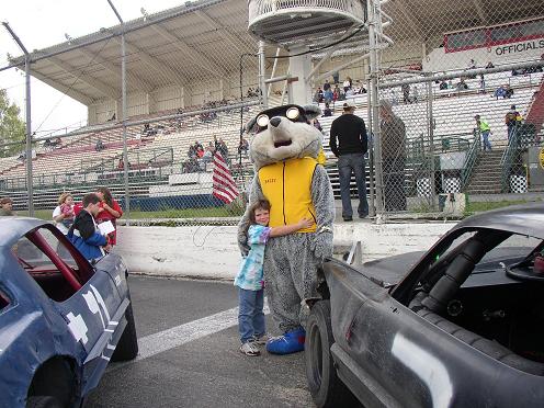 Racey And Long Time Friend at Evergreen Speedway