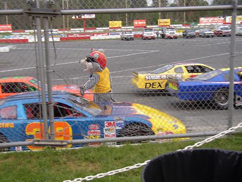 Racey Giving Five at Evergreen Speedway